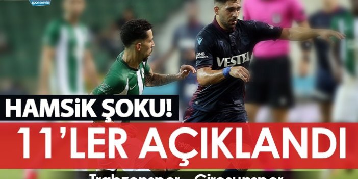 Trabzonspor Giresunspor maçının kadroları açıklandı