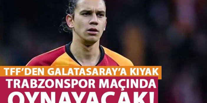 Galatasaraylı futbolcunun cezası indirildi! Trabzonspor maçında oynayacak!