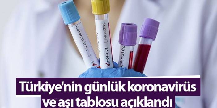 Türkiye'nin günlük koronavirüs ve aşı tablosu açıklandı - 23 Ocak 2022 Pazar