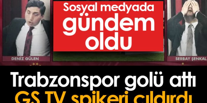 Trabzonspor'un golünde Galatasaray TV'deki o an!