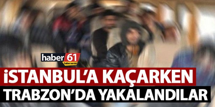 Kaçak göçmenler Trabzon’da yakalandı!