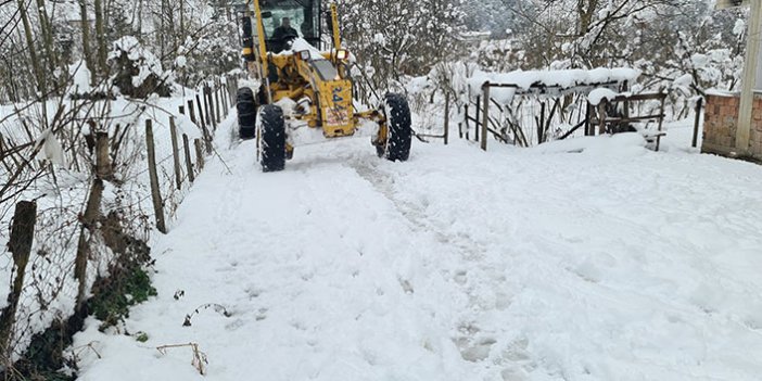 Fatsa’da karla mücadele sürüyor