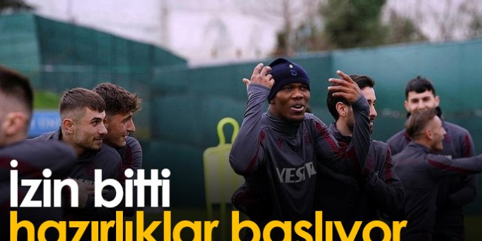 Trabzonspor'da izin bitti