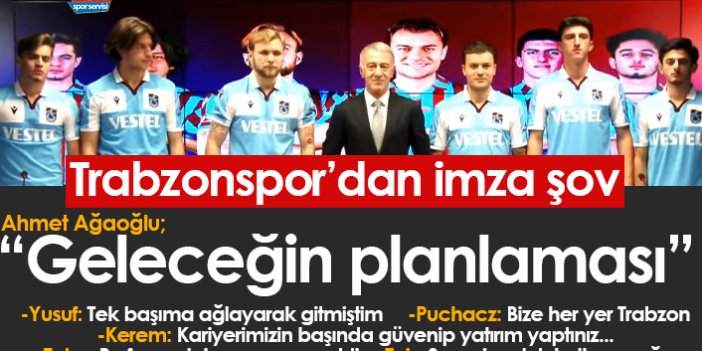 Trabzonspor 6 futbolcuya imza attırdı