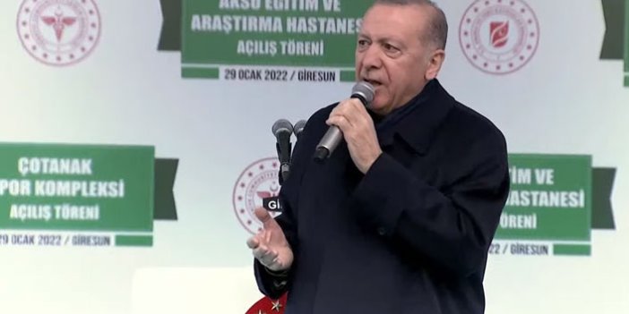Cumhurbaşkanı Erdoğan Giresun'da: "Faizi indireceğiz ve indiriyoruz. Bilin ki enflasyon da inecek"