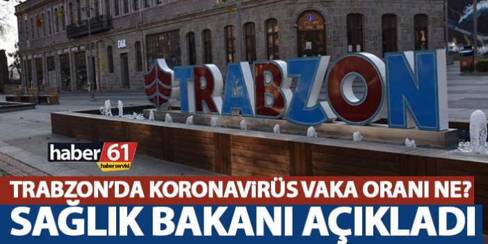 Trabzon'daki koronavirüs vaka oranı ne? Bakan Koca açıkladı