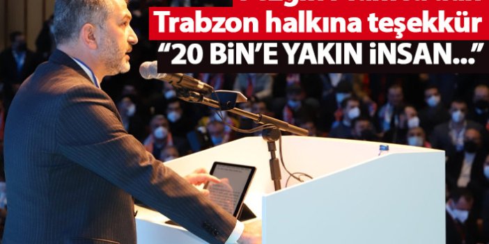 Sezgin Mumcu’dan Trabzon halkına teşekkür