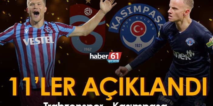 Trabzonspor Kasımpaşa maçının kadroları açıklandı