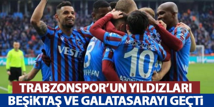 Trabzonspor'un yıldızları Beşiktaş ve Galatasaray'ı geçti