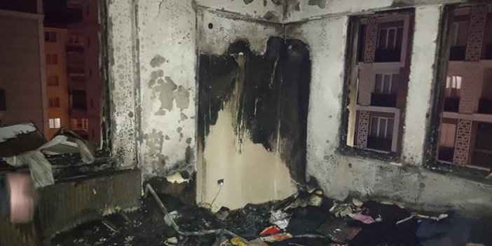 Samsun'da oksijen cihazının patlaması sonucu çıkan yangın söndürüldü