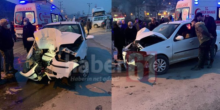 Trabzon’da kaza 1 kişi yaralandı