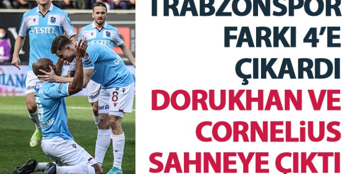 Trabzonspor’dan gol sağanağı! Dorukhan ve Cornelius...