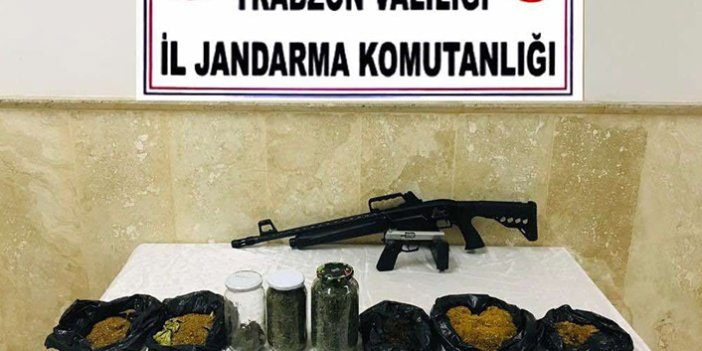 Trabzon’da uyuşturucu operasyonu! Baba ve oğlu gözaltında