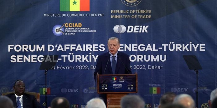 Cumhurbaşkanı Erdoğan, Türkiye-Senegal İş Forumu'ndaki konuştu