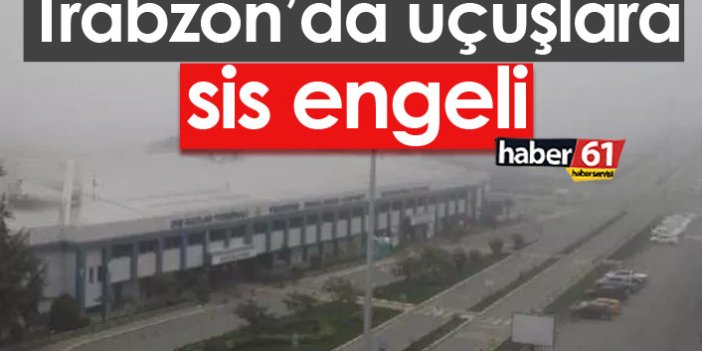 Trabzon'da sis uçuşları vurdu