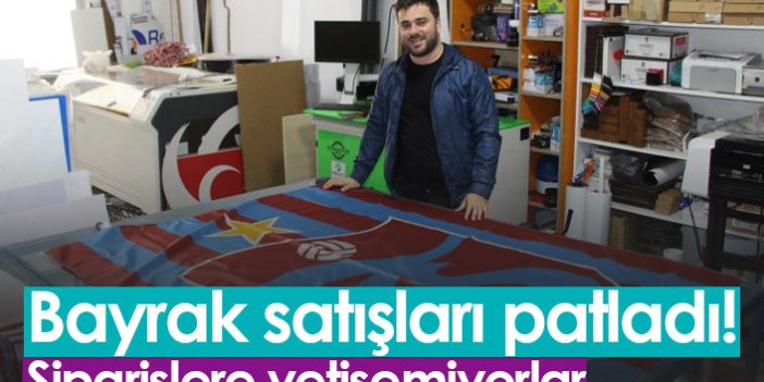 Trabzon'da Trabzonspor bayrağı satışları patladı