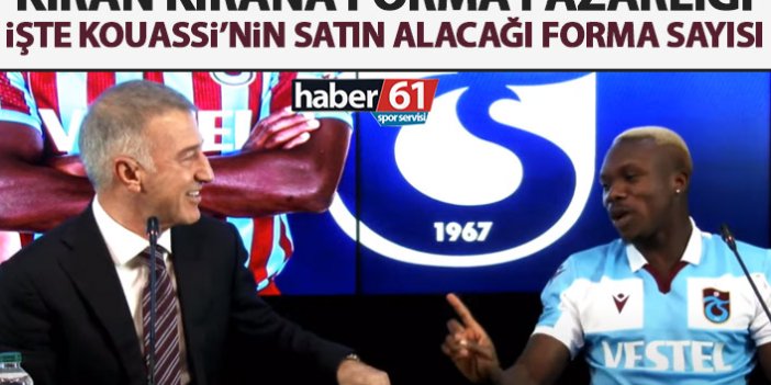 Trabzonspor'da Başkan Ağaoğlu ile Kouassinin canlı yayında forma pazarlığı