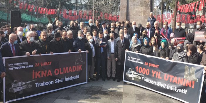 Trabzon’da 28 Şubat açıklaması! “Bin yıl geçse de unutmayacağız”