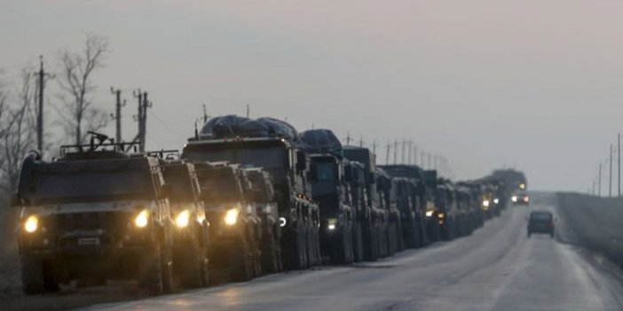 Rus askeri konvoyunun uzunluğu şoke etti!