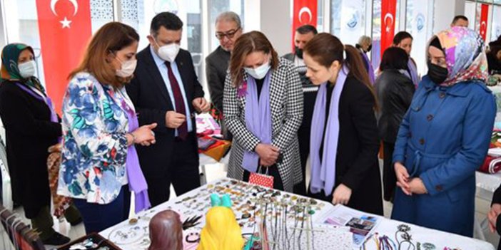 Trabzon’da ‘kadın emeği çarşısı’ açıldı