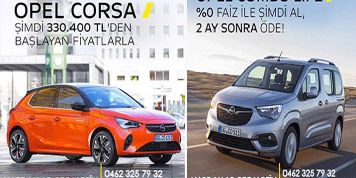 Opel manşet reklam