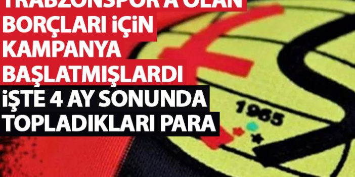 Trabzonspor'a borcunu ödemek için kampanya başlatmışlardı! 4 ayın sonunda büyük hayal kırıklığı