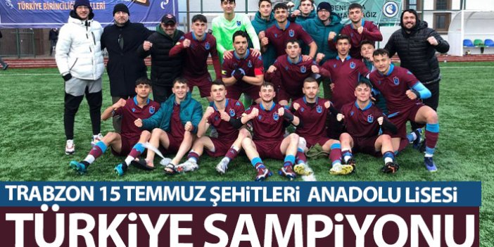 Trabzon ekibi Türkiye Şampiyonu! Rakibini uzatmalarda devirdi