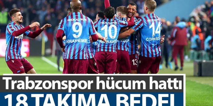 Trabzonspor'un 6 yıldızı 18 takıma bedel