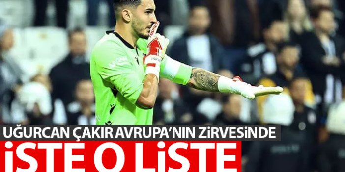 Trabzonspor'un yıldızı Uğurcan Avrupa'nın zirvesinde! İşte o liste