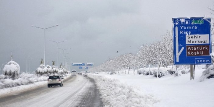Doğu Karadeniz’e yoğun kar uyarısı! 21 cm üzeri
