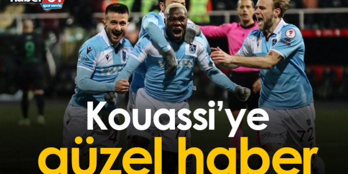 Trabzonsporlu Kouassi'ye güzel haber