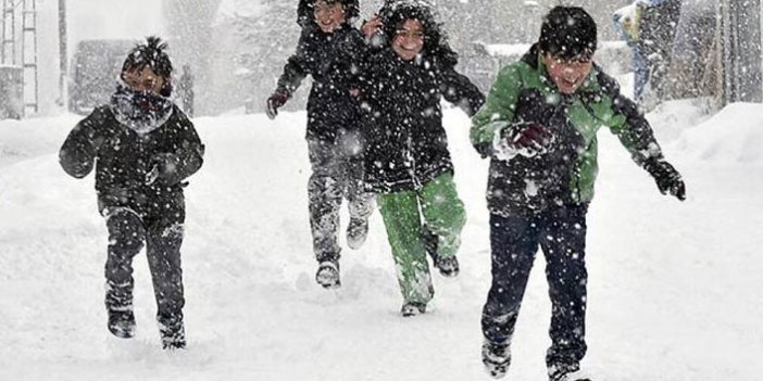 Rize'de hafta sonu açık eğitim kurumlarında kar tatili