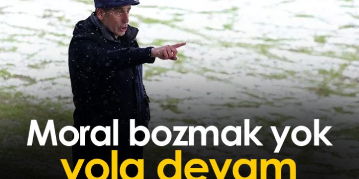 Trabzonspor'da moral bozmak yok yola devam