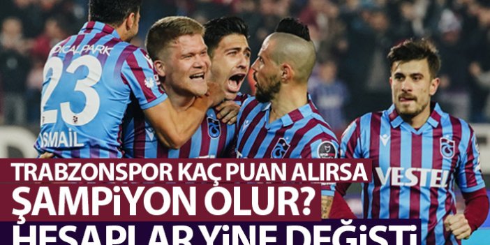 Trabzonspor kaç puan alırsa şampiyon olur? İşte hesap...