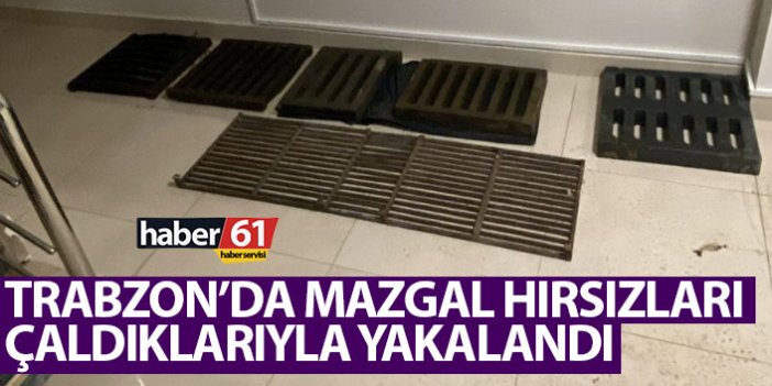 Trabzon’da mazgal hırsızları yakalandı!