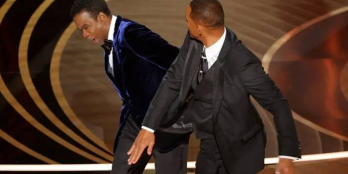 Oscar Töreni'nde sahnede tokat şoku! Will Smith Chris Rock'a tokat attı