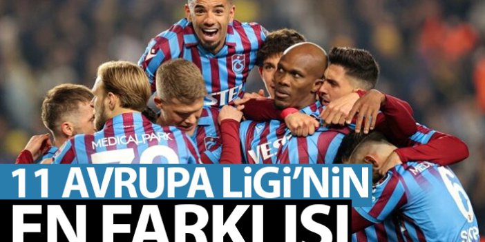 Trabzonspor 11 Avrupa Ligi'nin en farklısı