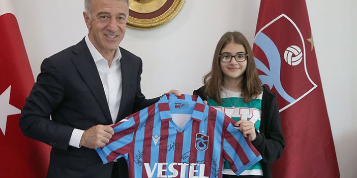 Dünya Matematik Şampiyonu Beyza Nur Demir'den Trabzonspor'a ziyaret