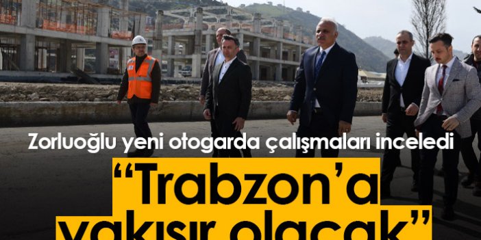 Trabzon'da otogar inşaatında çalışmalar sürüyor