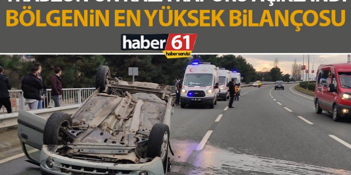 Trabzon için trafik kazası sayıları açıklandı! Bölgenin zirvesinde!