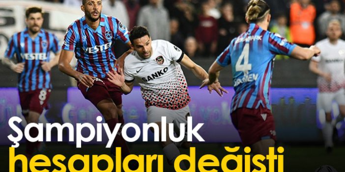 Trabzonspor'da şampiyonluk hesapları değişti