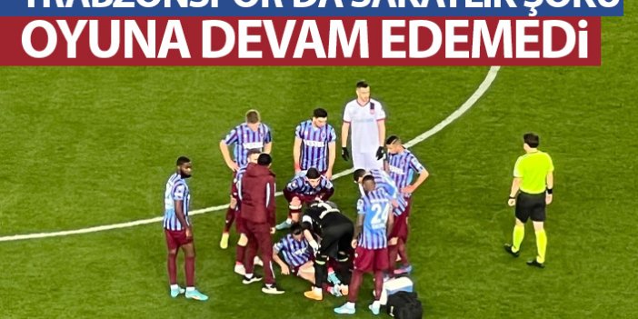 Trabzonspor'da şok değişiklik! Maçın başında sakatlandı