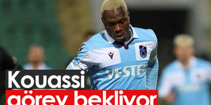 Trabzonspor'da Kouassi göreve hazır