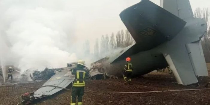Ukrayna'da uçak düştü