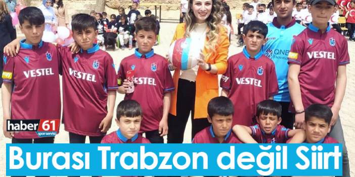 Trabzonspor aşkını Siirt'te böyle aşıladı