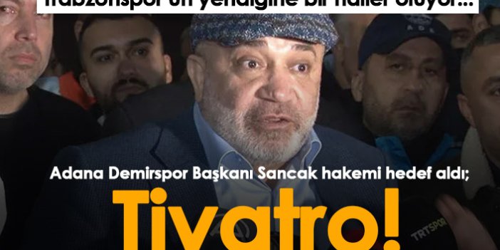 Murat Sancak'tan Trabzonspor maçı sonrası tepki: Tiyatro