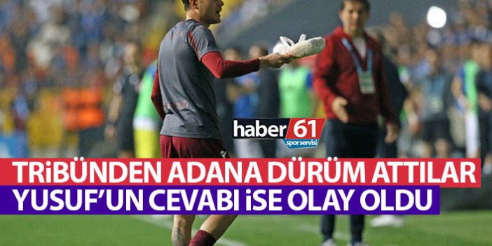 Trabzonspor'da Yusuf Erdoğan'a tribünden dürüm attılar! Paylaşımı ise olay oldu