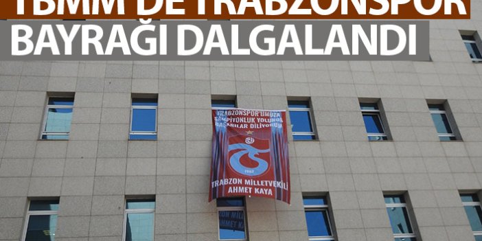 Trabzonspor Bayrağı mecliste dalgalandı