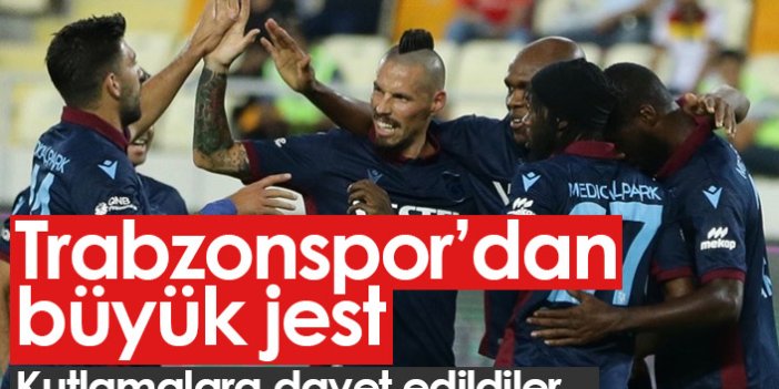 Trabzonspor'dan şampiyonluk jesti