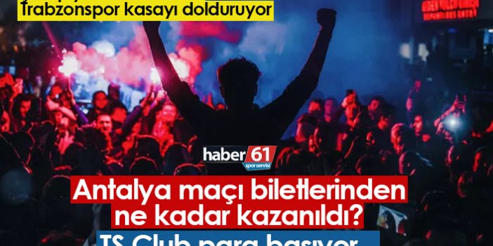 Trabzonspor'da şampiyonluk bereketi! Kasa doluyor